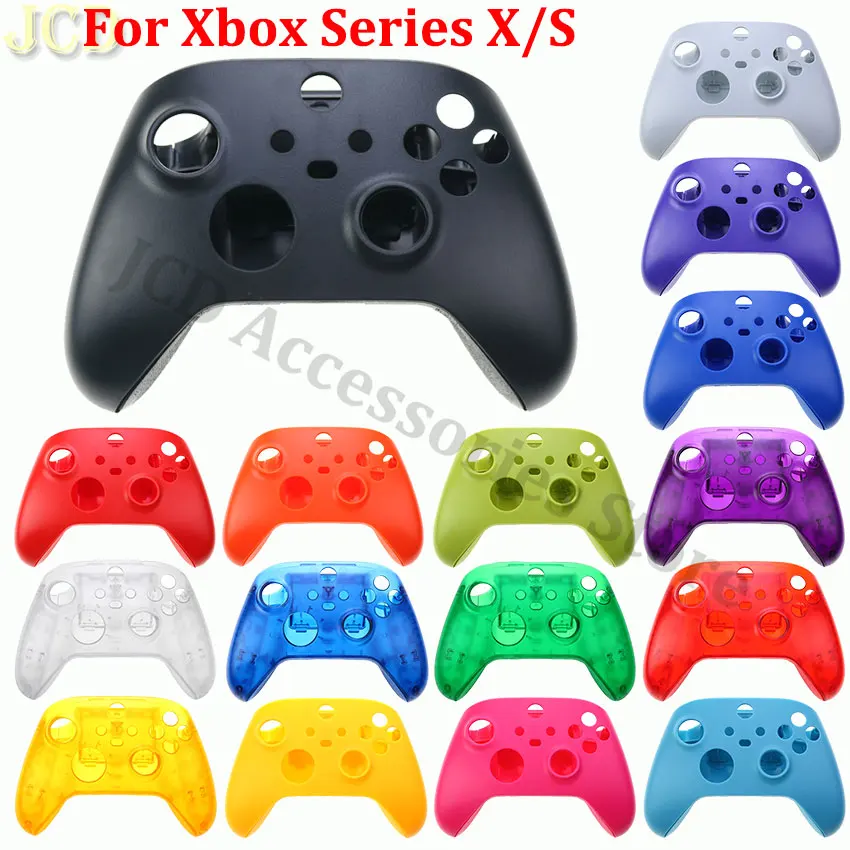 Carcasa de repuesto JCD para controlador Xbox Series X S, carcasa frontal y trasera, cubierta de placa frontal superior e inferior