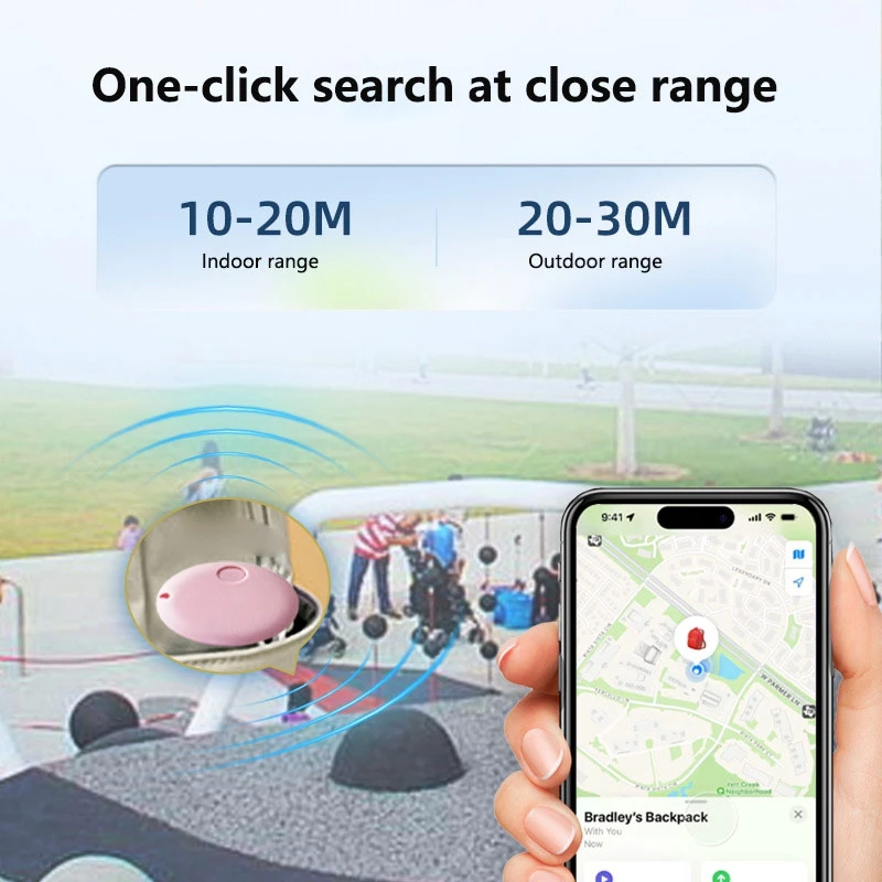 Mini sistema de seguimiento GPS FindMy App Airtag localizador inteligente Bluetooth bolsa buscador de niños Collar antipérdida para mascotas con rastreador nuevo - imagen 3