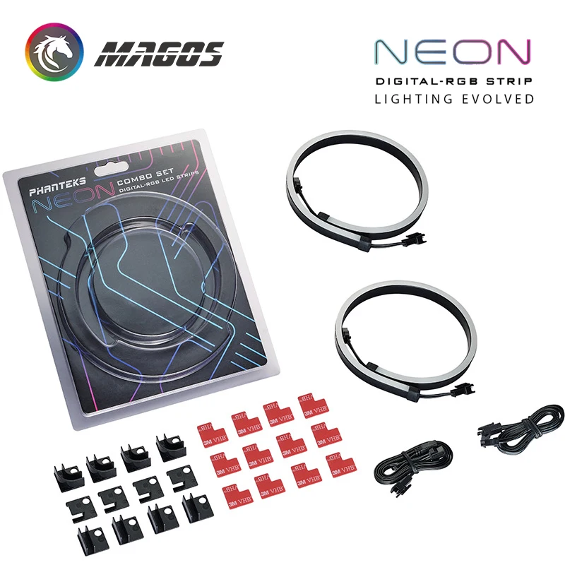 Phanteks Neon Tira LED RGB – Sincronización ASUS Gigabyte MSI - imagen 2