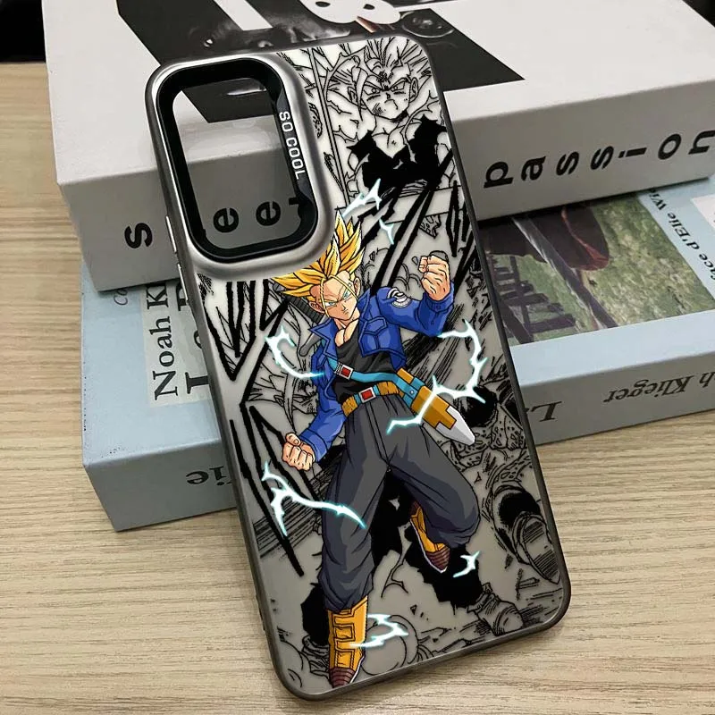 D-Dragon Ball Anime Trunks cubierta para Redmi Note 14 13 12 11 10 9 8 Pro Plus funda de teléfono plateada colorida - imagen 4