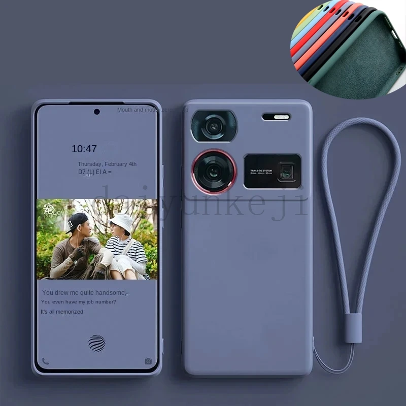 Funda de teléfono para ZTE Nubia Z60 Z70 Ultra Z60ultra Z60SPRO, funda protectora de silicona suave con película protectora de pantalla