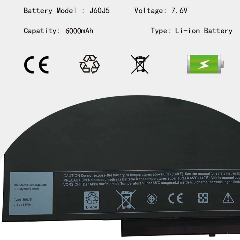 Batería de repuesto J60J5 para portátil Dell Latitude E7470, E7270, 7470, 7270, 451-BBSY, 451-BBSX, 451-BBSU, WYWJ2, R1V85, MC34Y, 242WD - imagen 5
