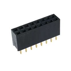 Pin Header Hembra 2x8 Pines 2,54mm para PCB