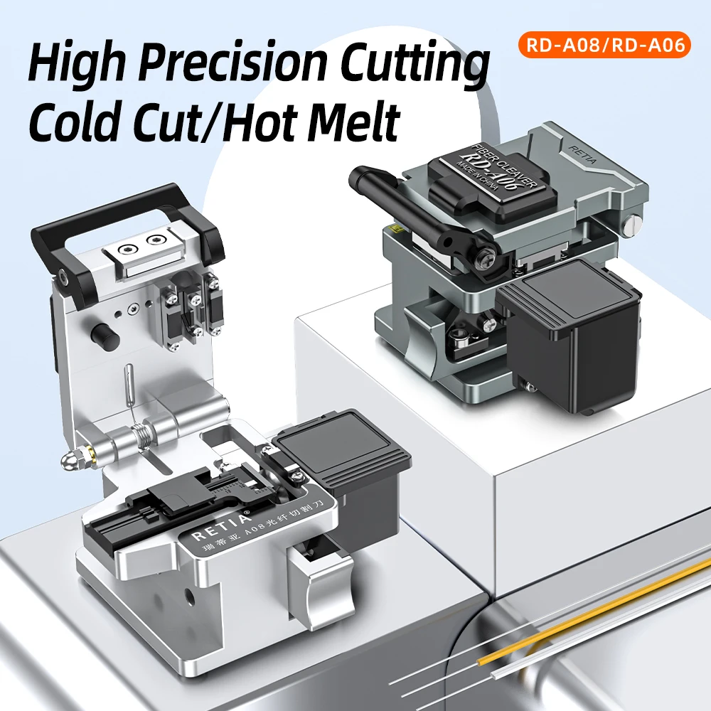 Cortador de fibra óptica SAIVXIAN RD-A08 RD-A06, cuchilla de fibra de alta precisión con caja de desecho, corte de cuchilla de fibra óptica de 50000 Lifes - imagen 3