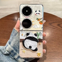 Funda Huawei P50 P60 Pocket2 Pocket S PC Duro Panda Antigolpes