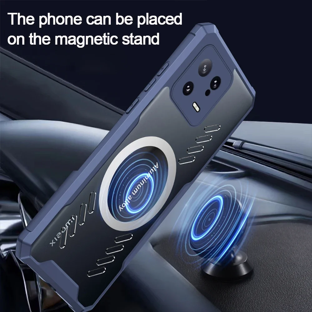 Para Xiaomi 13 14 Pro funda transparente de disipación de calor para Xiaomi Mi 13 12 11 Pro 12X POCO F3 F4 GT Redmi K40 K50 K60 Pro - imagen 4