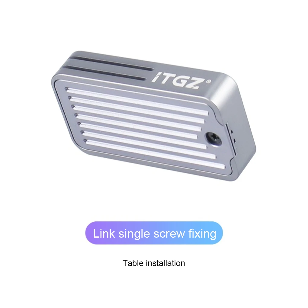 Caja de disco duro M.2 de estado sólido NVMe/Ngff protocolo dual CNC Shell accesorios de disipación de calefacción caja tipo 1 - imagen 2