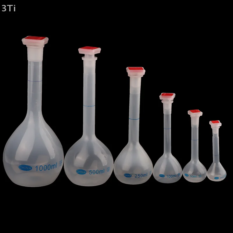 Matraz volumétrico de 25/50/100/250/500/1000ml con tapón, matraz medidor de cuello largo, botella graduada para suministros de laboratorio de prueba - imagen 2