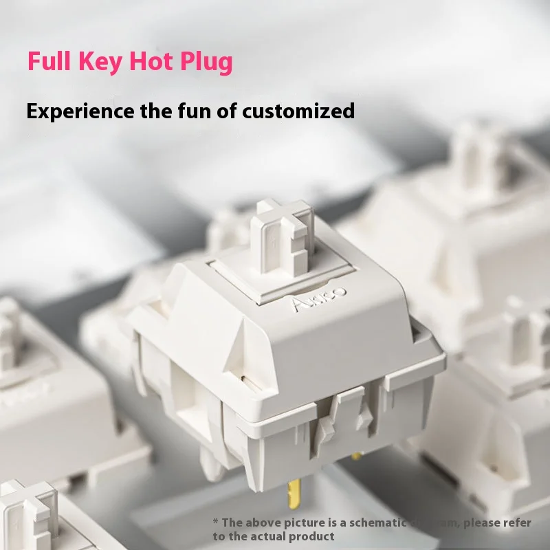 AKKO-Teclado mecánico MOD007B HE, interruptor magnético, perilla multifunción, Bluetooth, inalámbrico, accesorios para juegos de PC - imagen 5