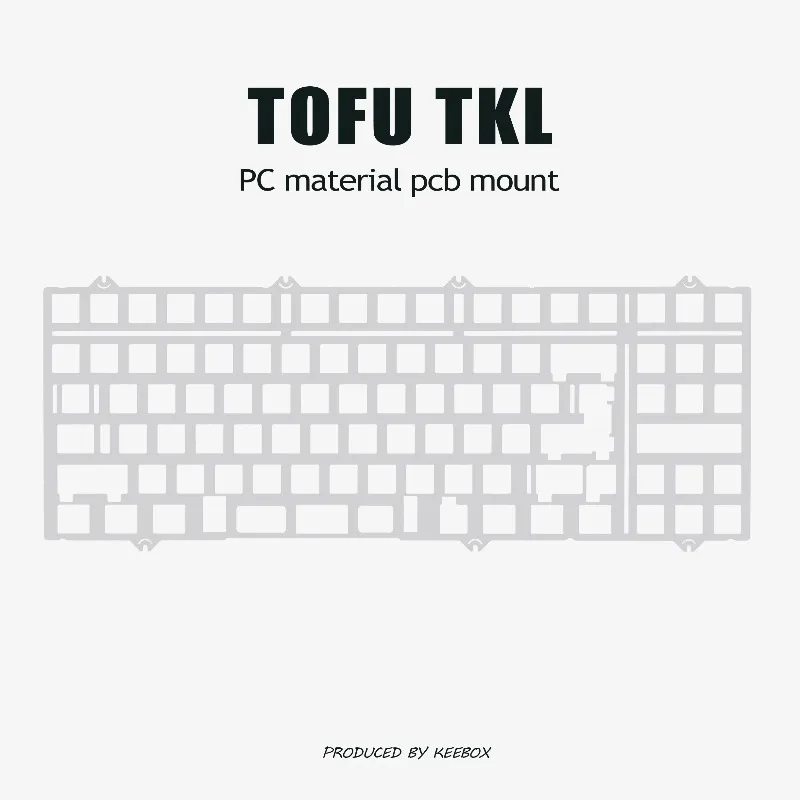 Tablero de posicionamiento de teclado TOFU TKL, PC personalizado, aluminio, PP, fibra de carbono, ergonómico, juego de deportes electrónicos, accesorios de teclado mecánico