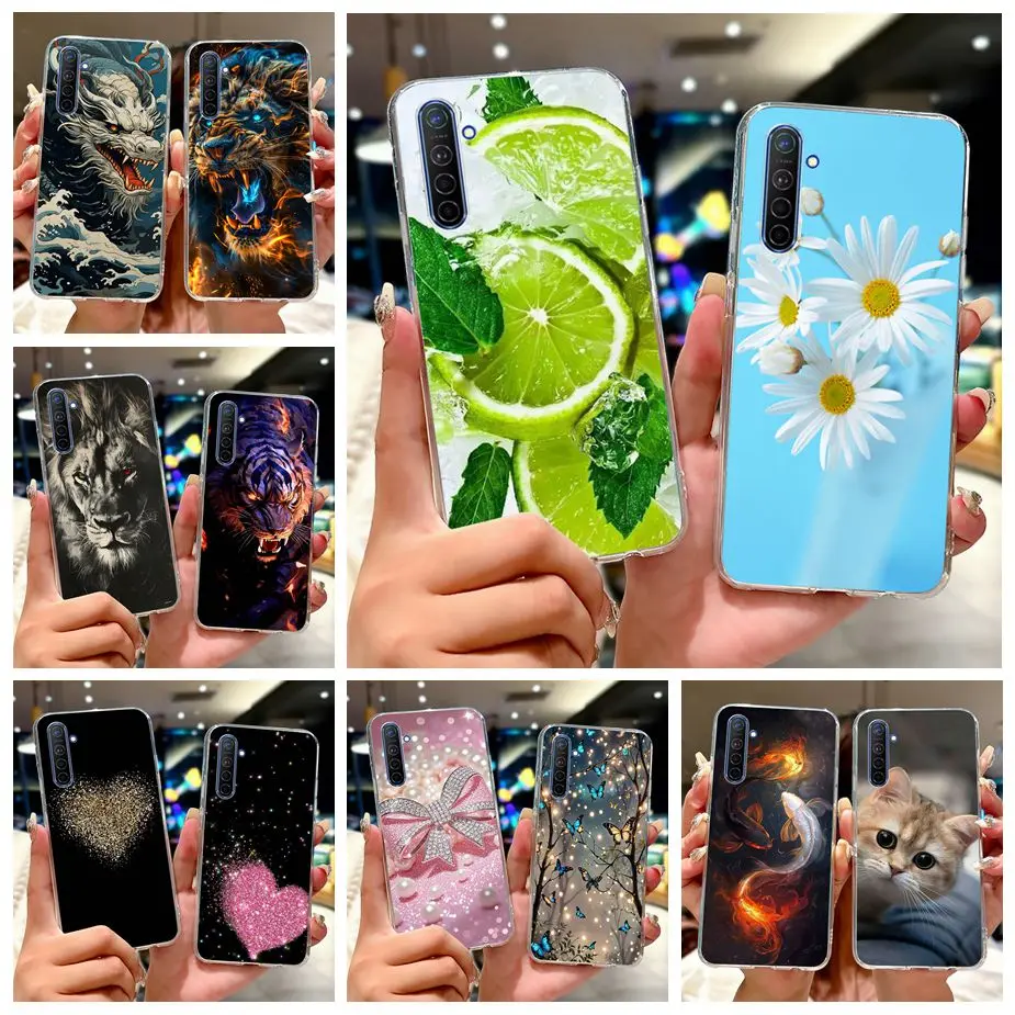Para Realme X2 XT funda nueva funda pintada de lujo funda de teléfono de silicona suave para Realme X2 Pro XT RealmeX2 RealmeXT funda trasera Fundas