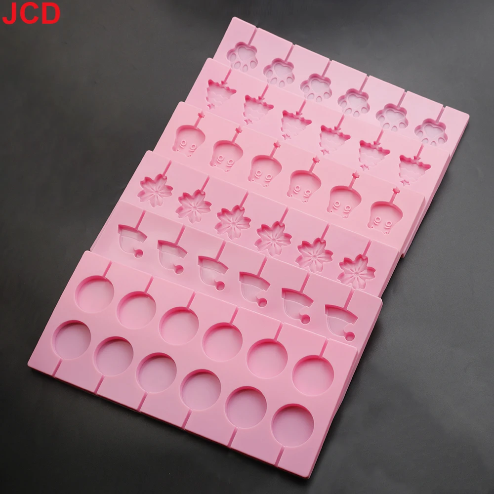 JCD-Moule à Sucettes en Silicone, 12 LatejSilicone, Outil de Cuisson de Bonbons au Chocolat, Décoration de Gâteau, Dessert, Bâton de Fromage Doux, 1 Pièce - imagen 2