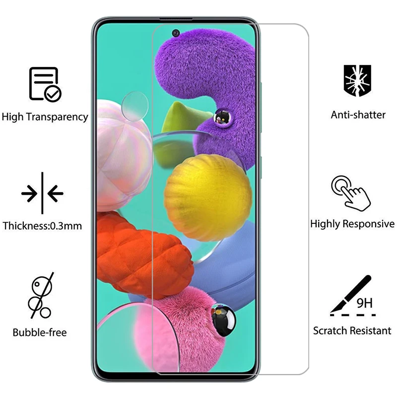 Funda de teléfono para samsung galaxy a51 vidrio templado en samsunga51 galaxya51 a 51 51a 4g 5g a515g contraportada 360 samsumg a51case cas - imagen 2