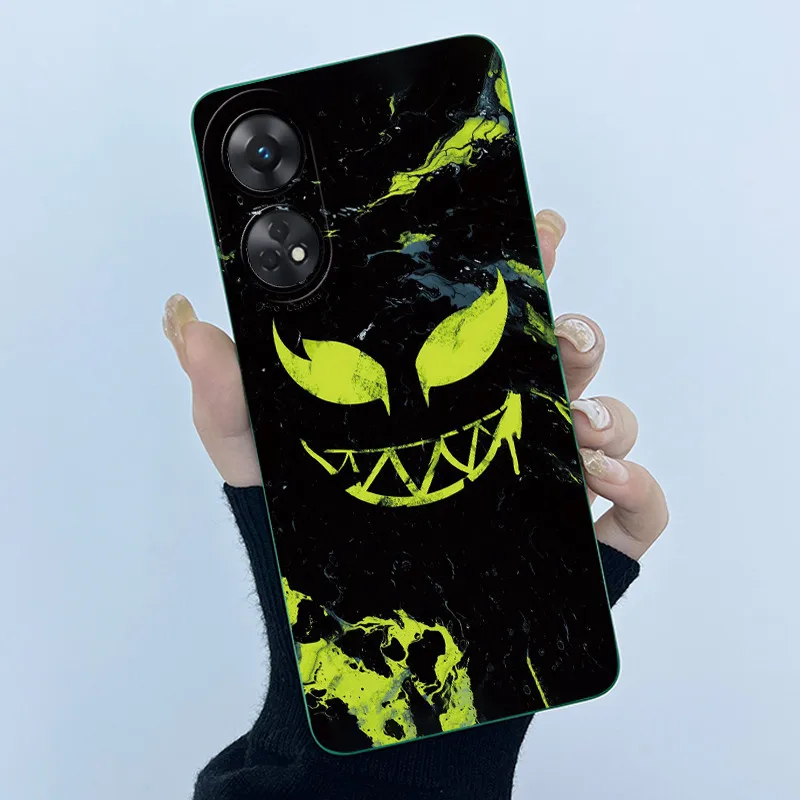 Nuevo diseño de carcasa para OPPO Reno8 T CPH2481 CPH2505, funda protectora de silicona líquida Labubu de dibujos animados, funda suave para teléfono Reno 8T 4G 5G - imagen 3