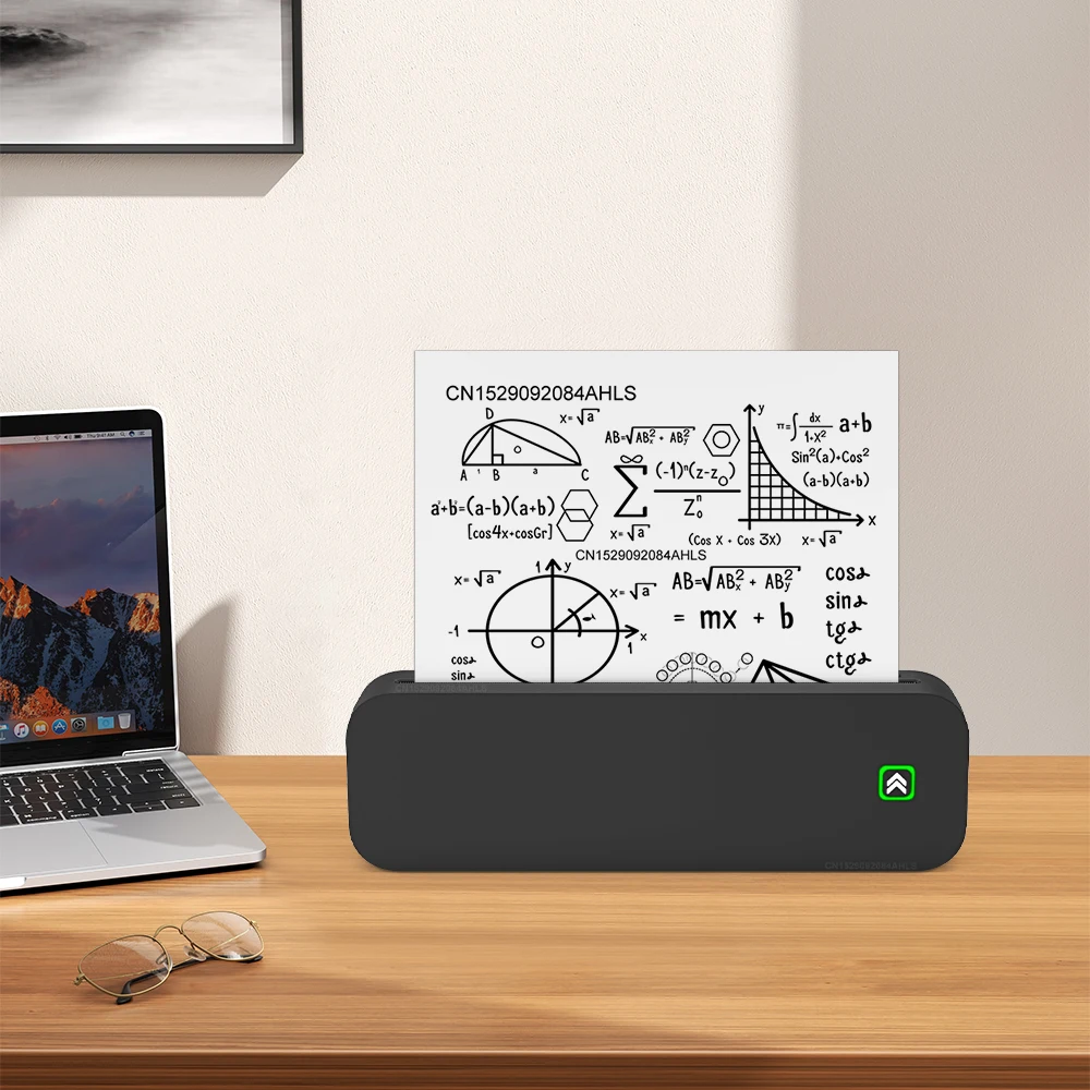 Impresora térmica portátil A4, sin tinta, Bluetooth, PDF, Excel, máquina de impresión de documentos de palabras, rollo de papel para oficina, trabajo, hogar y escuela - imagen 2