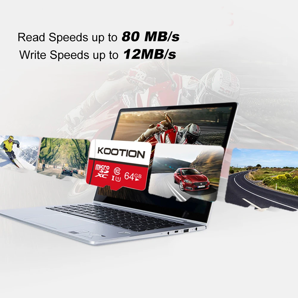 KOOTION-tarjeta de memoria Flash Micro SD para teléfono/ordenador, Clase 10, U1, 128GB, 64GB, 32GB, 16GB - imagen 5