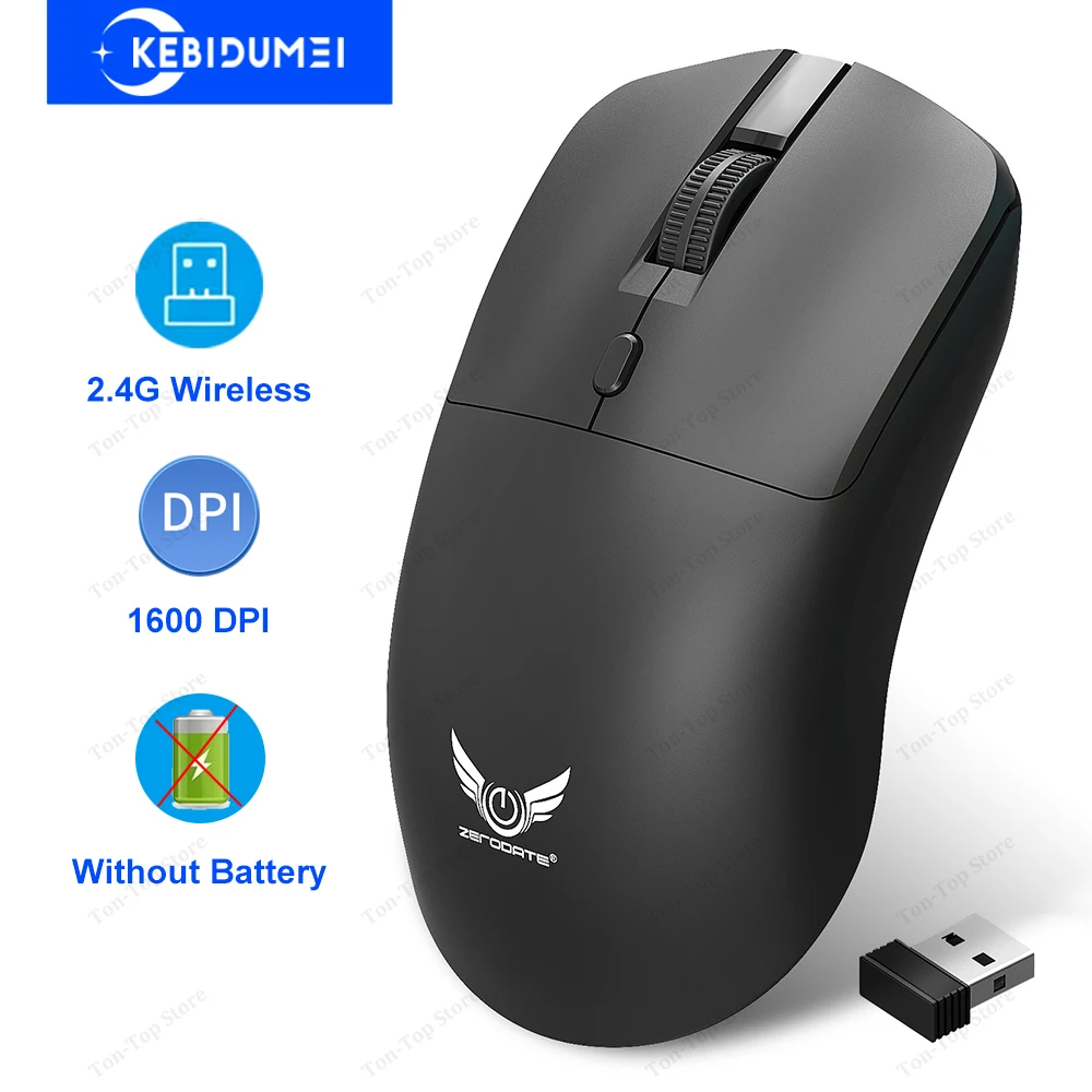Ratón inalámbrico de 2,4G, 3 niveles, 1600 DPI, ratón óptico de oficina, ratón ergonómico para PC, ordenador, portátil, Macbook,2.4G Wireless Mouse 3 Levels 1600 DPI Gaming Mouse Office Optical Mouse