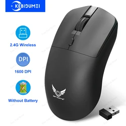 Ratón inalámbrico ergonómico 2,4 GHz, 1600 DPI para PC y Mac