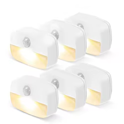 Luz LED nocturna para interiores con Sensor de movimiento, luces con pilas para pasillo, escalera, baño, armario y dormitorio