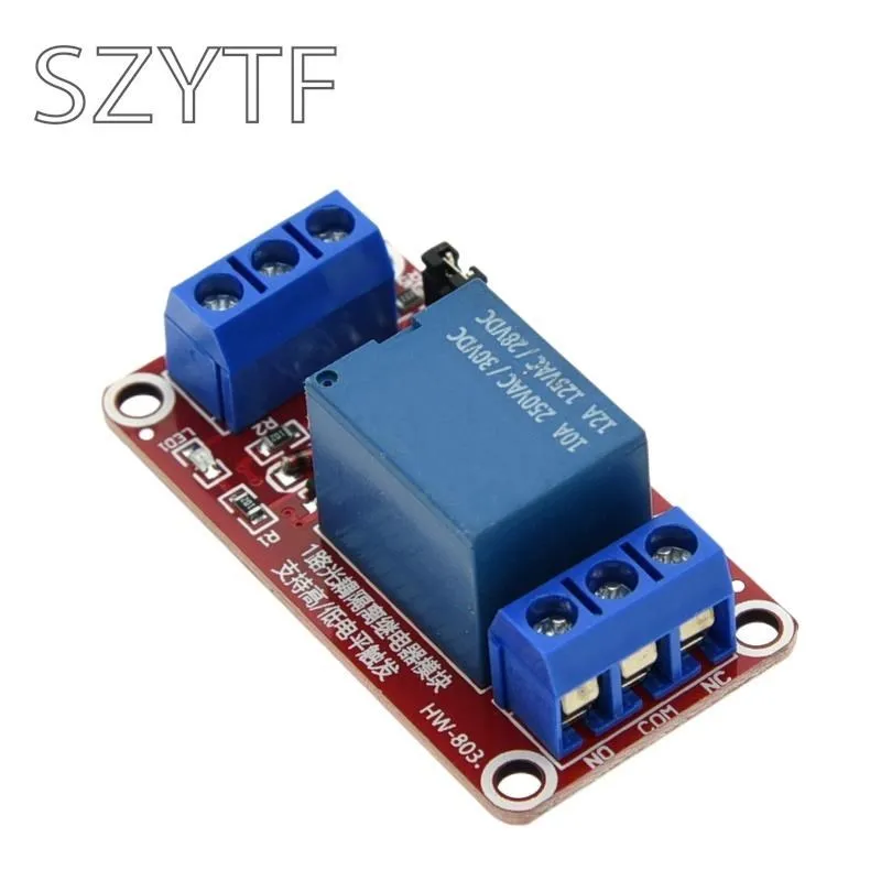 Módulo de relé de 1 canal 5V/12V, Escudo de placa con soporte de optoacoplador, disparador de nivel alto y bajo para Arduino - imagen 5