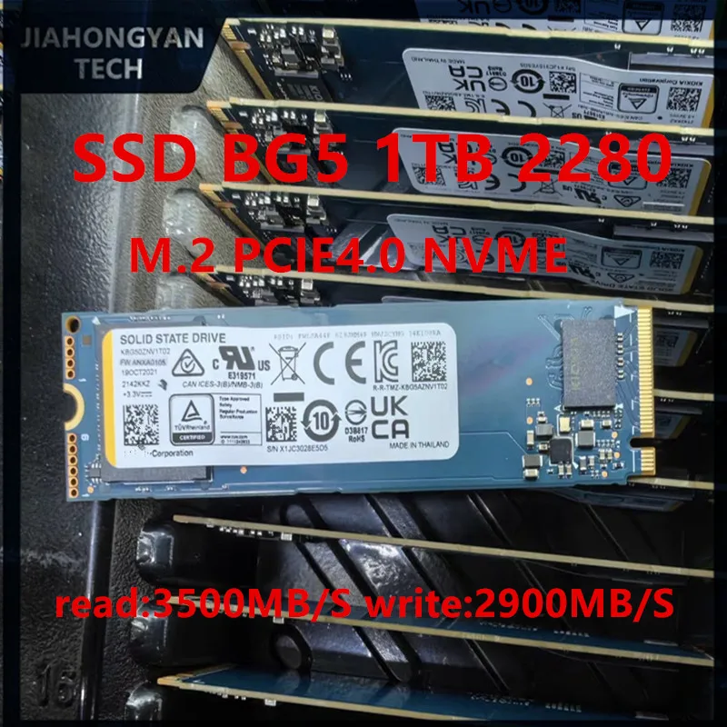 Original para Toshiba Kioxia SSD BG5 1T M.2 2230 2280 2242 NVMe PCIE4.0 unidad de estado sólido para ordenador portátil de escritorio de alta velocidad - imagen 3