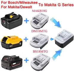 Adaptador 18V Makita BL1811G BL1815G–Compatible Dewalt Bosch Milwaukee