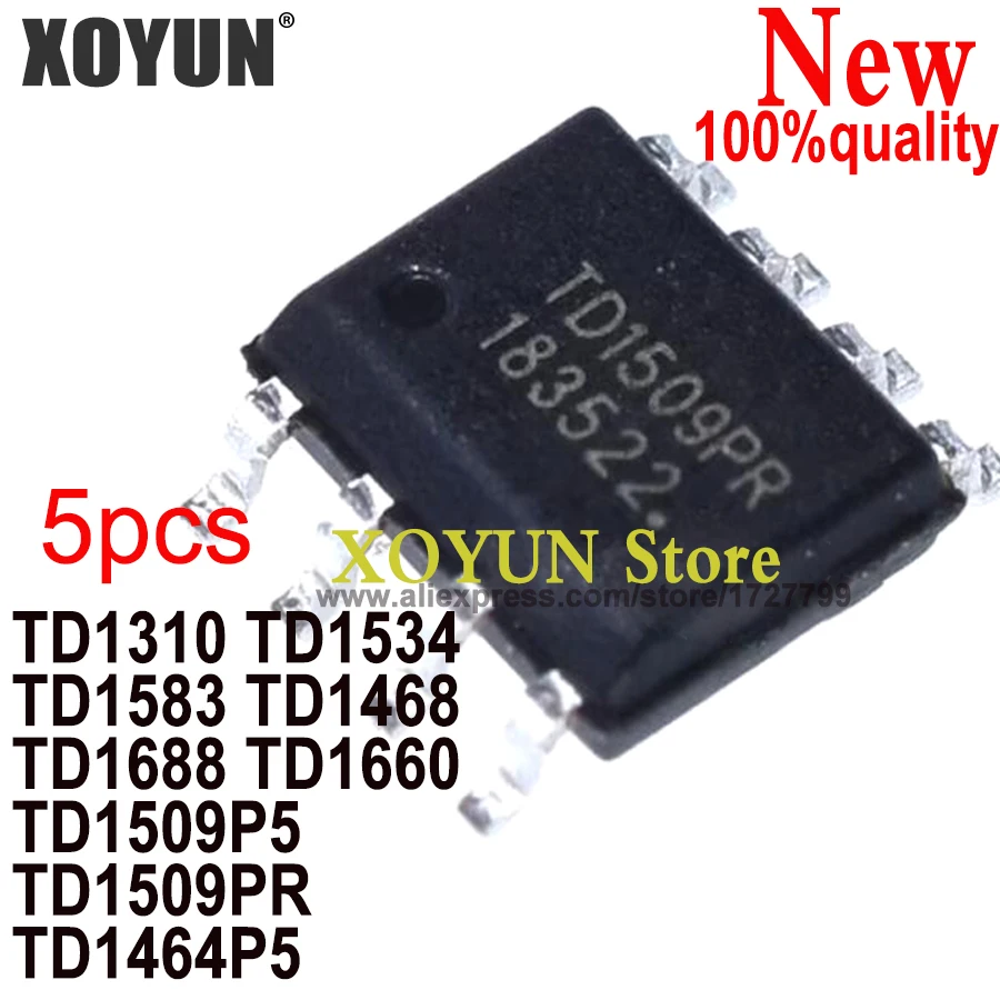(5 piezas) 100% nuevo TD1310 TD1534 TD1583 TD1468 TD1688 TD1660 TD1509P5 TD1509PR TD1464P5 sop-8