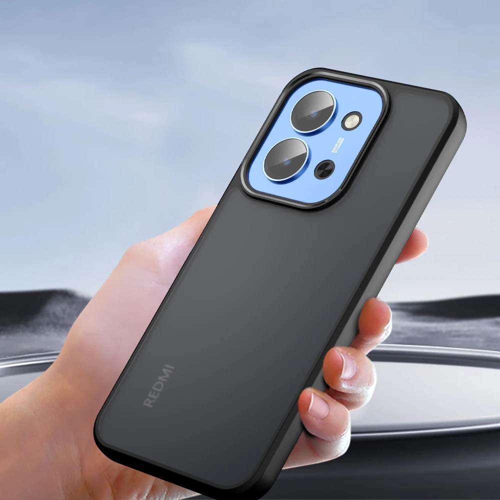 Para Redmi 15C Funda esmerilada Redmi 15C Funda Coque mate transparente PC a prueba de golpes Funda trasera transparente para teléfono Redmi 15C - imagen 4