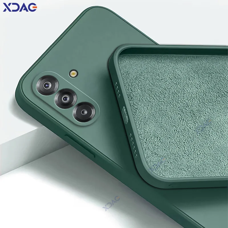 Funda de teléfono de silicona líquida Candy Square para Samsung Galaxy A17 6,7 "SM-A176B 360 funda protectora suave anticaída bolsas a prueba de golpes - imagen 4