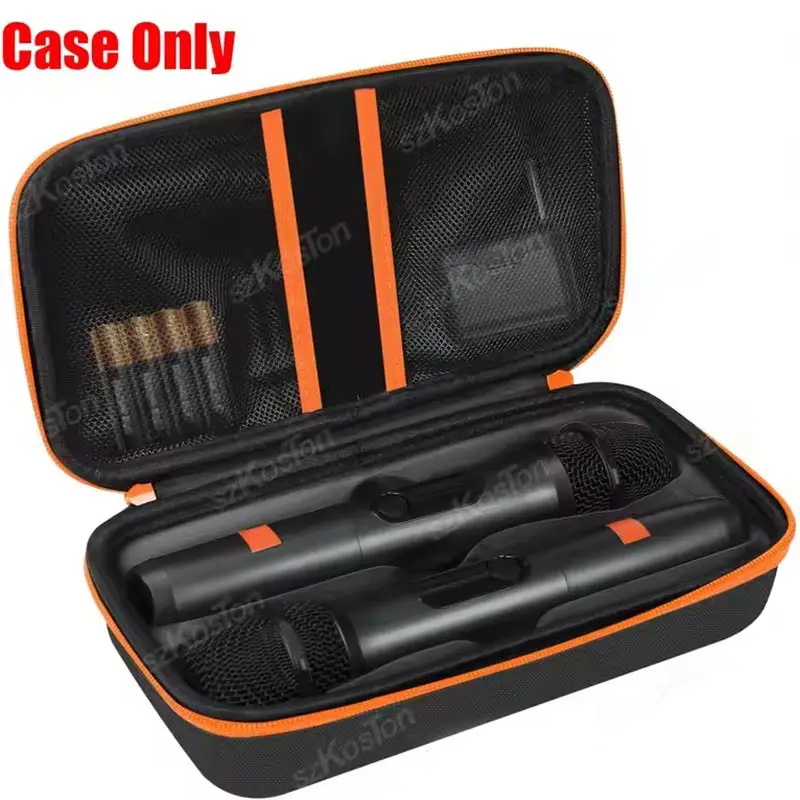 Estuche de transporte para micrófono inalámbrico Compatible con JBL PartyBox sistema inalámbrico de 2 micrófonos bolsa de almacenamiento portátil para micrófono de Karaoke