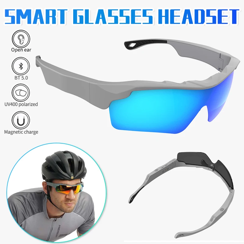 Gafas de sol polarizadas antideslizantes, auriculares inteligentes con Audio, Bluetooth, auriculares para deportes al aire libre, llamadas, música, UV400