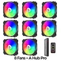 black  8 fans  hub