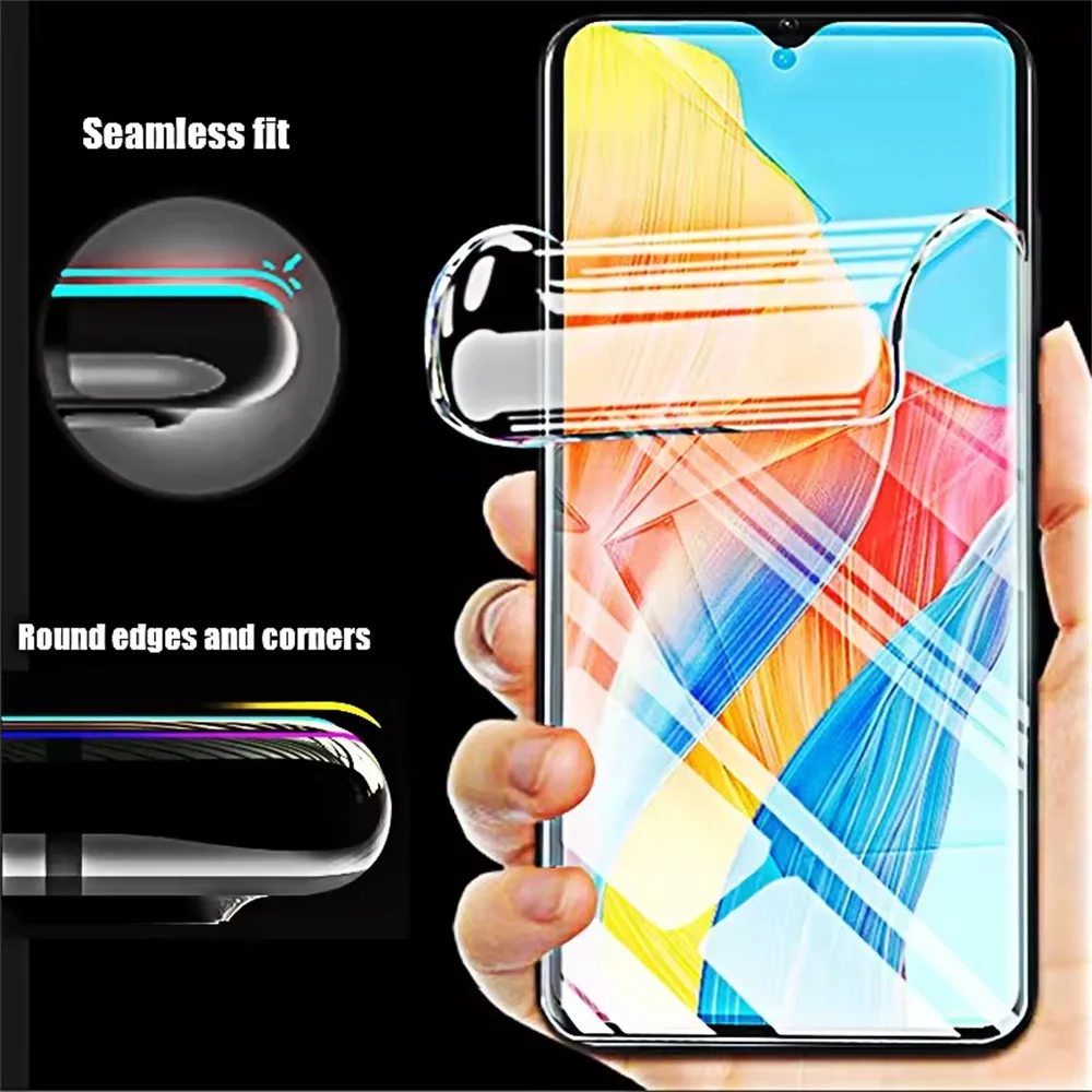 2 uds película de hidrogel para OPPO A98 A97 A96 A95 A94 A93 A91 Protector de pantalla para OPPO A78 A74 A58 A56 A55 A54 A38 A17 no película de vidrio - imagen 4