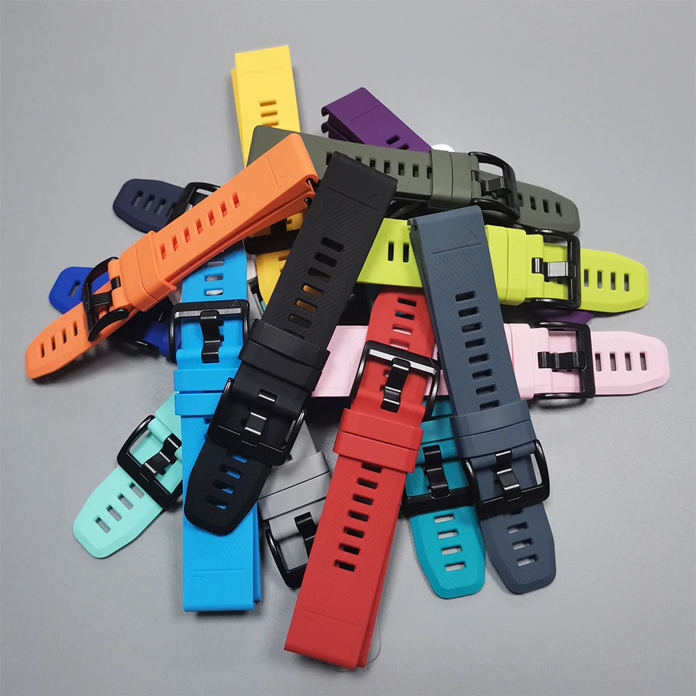 Correa de reloj QuickFit de 22mm y 26mm para Garmin Fenix E 8, 47mm, 51mm, 7, 7X6, 6X/Epix Pro/Enduro 3/Fenix5, pulsera oficial de silicona - imagen 3