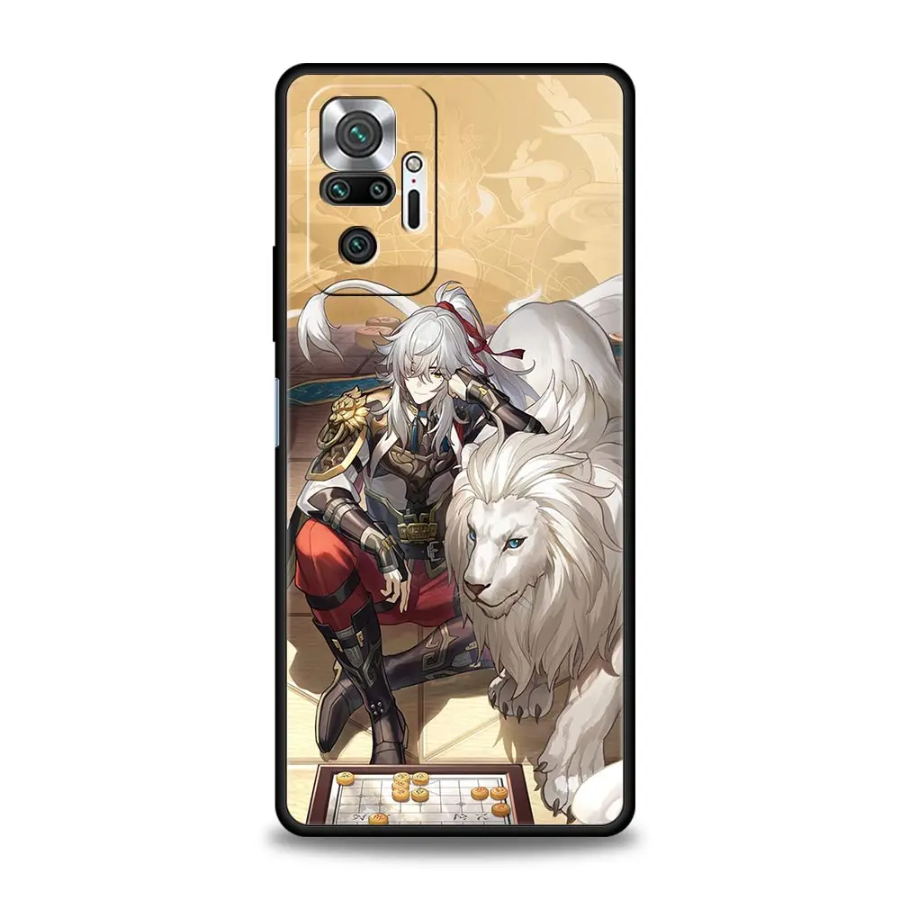 Honkai Star Rail Blade Jing Yuan funda de teléfono para Xiaomi Redmi Note 12, 5G, 11, 10 Pro Plus, 9S, 9, 8, 7, 9T, 8T, 10C, 9C, 9A, K50, cubierta de juego - imagen 2