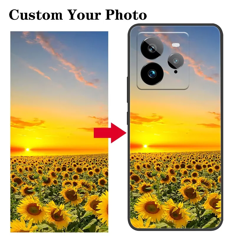 Funda de teléfono suave personalizada DIY para Realme GT7 Pro 5G GT 7T NEO7X funda personalizada para Realme P3 Reno 14 Pro 5G diseño de fotos