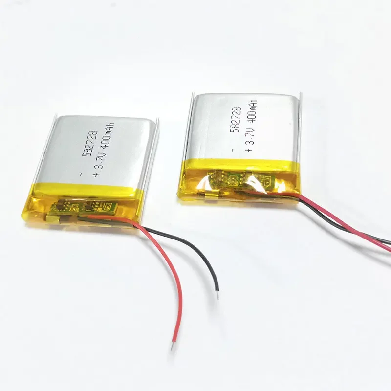 1-10 piezas 582728   Batería de litio Lipo de 400mAh y 3,7 V, celda de polímero de litio para reloj inteligente Q50 para niños, Monitor de presión arterial, posicionamiento GPS - imagen 5