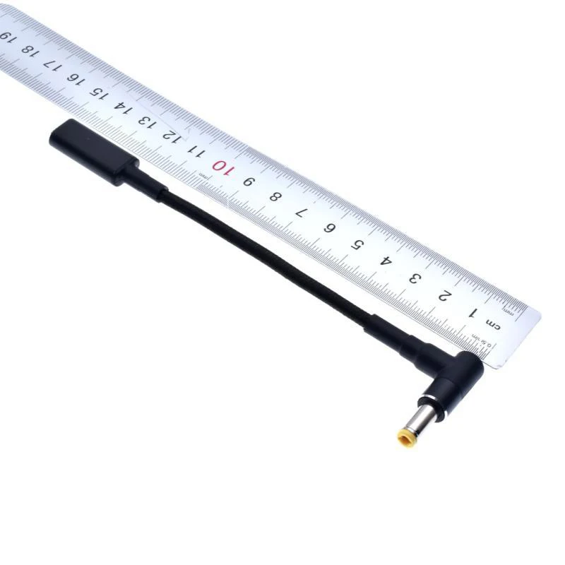 Conector universal de adaptador de corriente para ordenador portátil, cable de carga rápida, USB tipo C, cabeza hembra a cargador de ordenador portátil, 100W - imagen 4