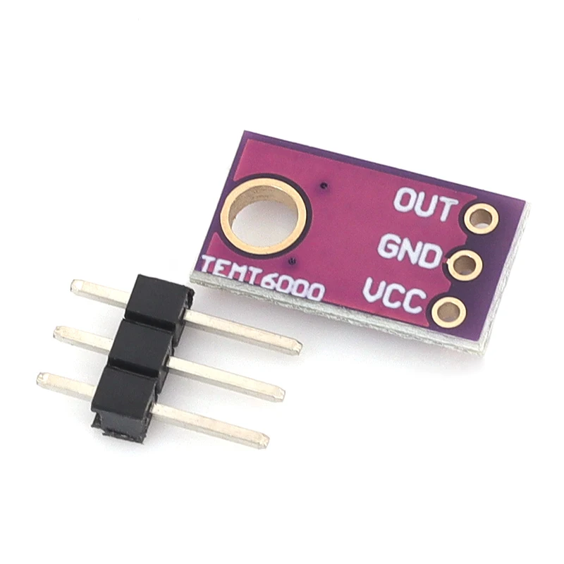 TEMT6000 Sensor de luz Led cubo de basura profesional para electrónica prueba de rayos fotosensibles el módulo de intensidad de CA acelerómetro