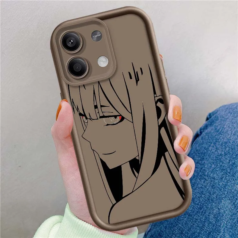 Zero Two Anime para Redmi Note 14 13 12 11 12R 12R 11T Pro Speed Plus 5G Eye Ladder funda de teléfono - imagen 2