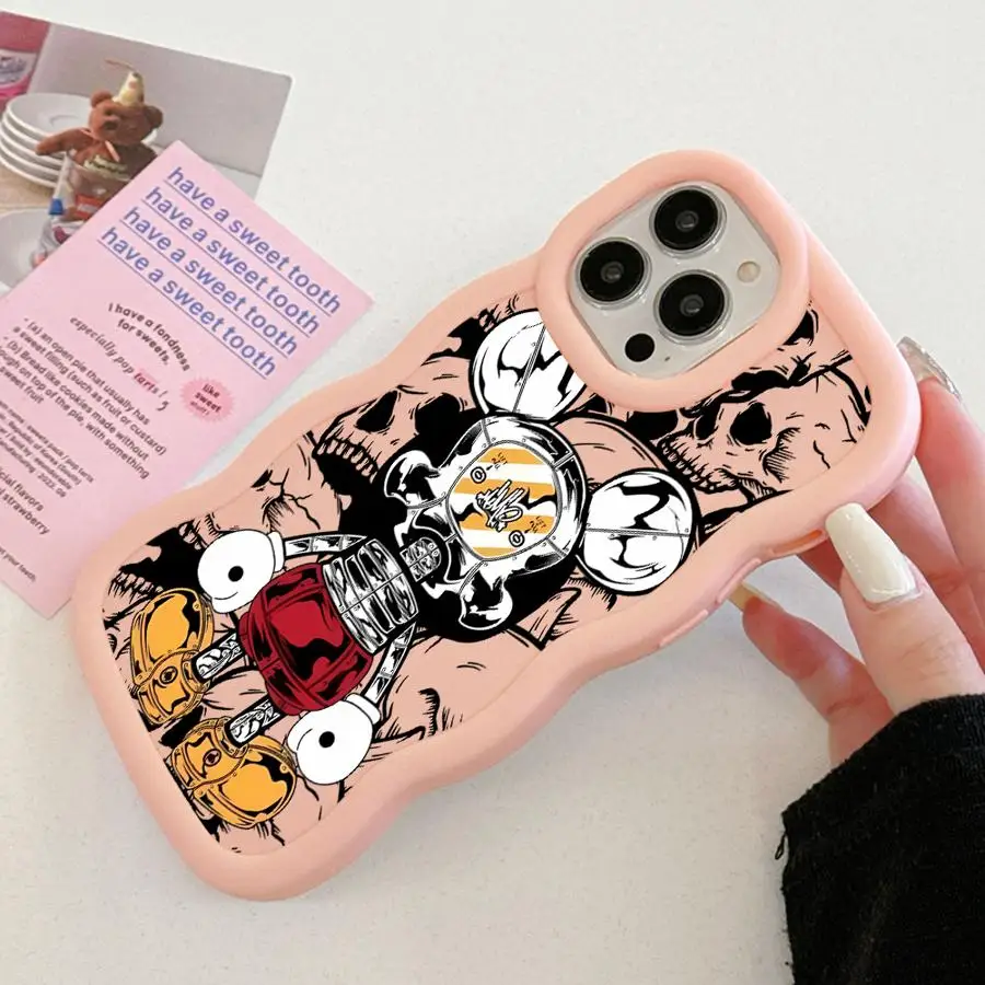 Funda de calavera DisneyMickey para Xiaomi Redmi Note 9 10 11 12 Pro 14 13 14 Pro Plus 8 9s 10s 10Lite funda suave - imagen 4