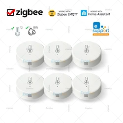 Sensor Zigbee de temperatura y humedad compatible con Alexa
