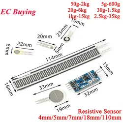 Sensor Presión Resistivo Película Fina Flexible para Arduino