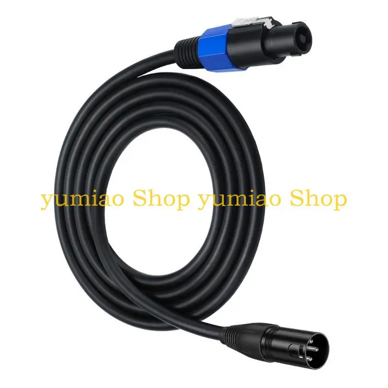 587b Speakon XLR Masculino Cable extensión Etapa 3P Cable micrófono con bloqueo torcido - imagen 3