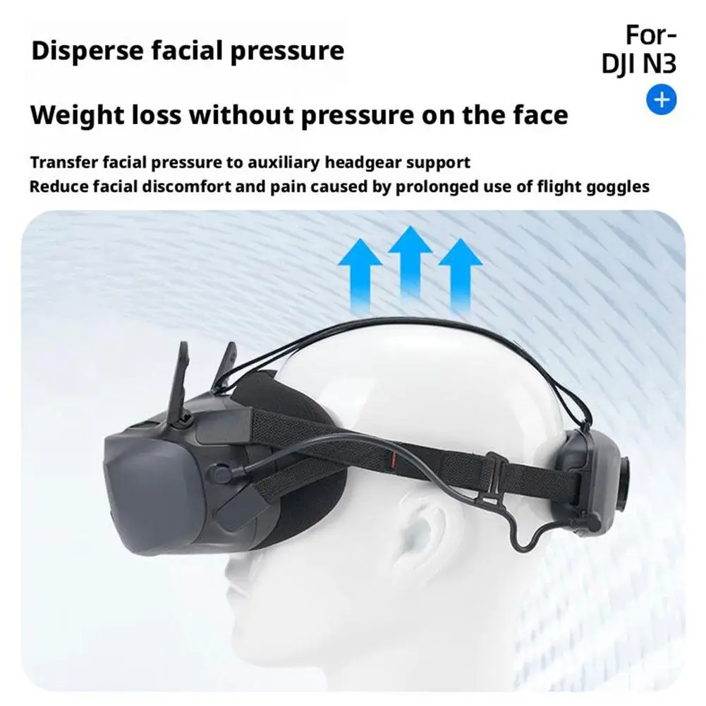 Para gafas DJI N3, gorros de protección fáciles, ropa cómoda, cinturón protector de alivio de presión, accesorios para drones - imagen 4