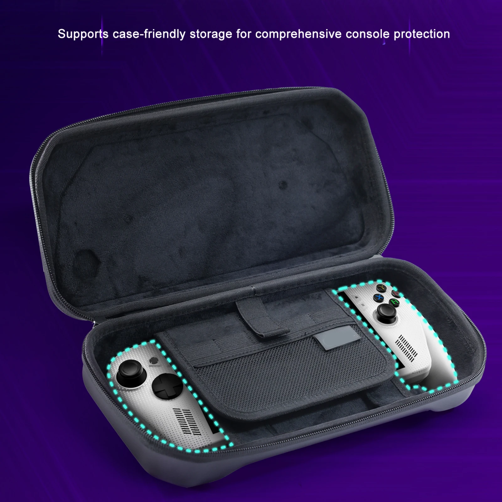 Estuche de transporte a medida para Rog Xbox Ally/Ally X, bolsa de transporte protectora EVA a prueba de caídas y golpes, accesorios para consola de juegos - imagen 4