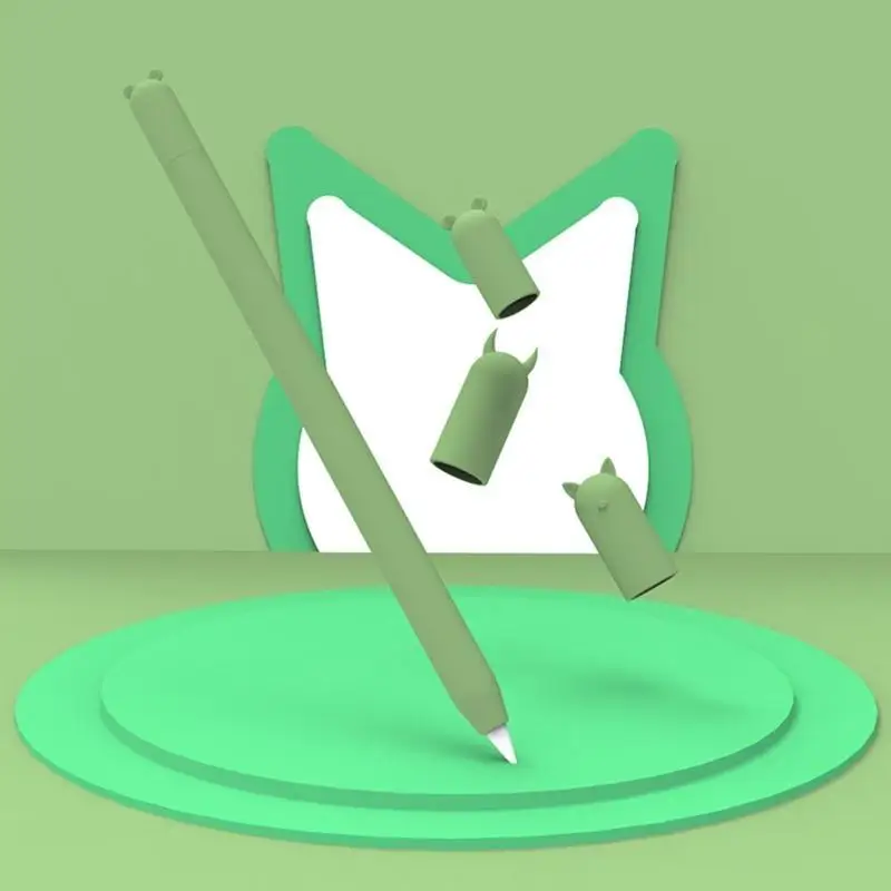 Y1UB Funda protectora silicona iPencil con 3 tapas antiarañazos para 1.º/2.º - imagen 2