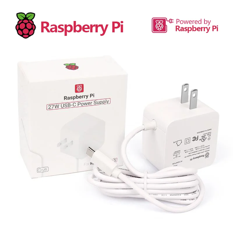 Fuente de alimentación oficial Raspberry Pi 5 27W Adaptador USB-C 5.1V 5A con soporte estándar PD - imagen 4