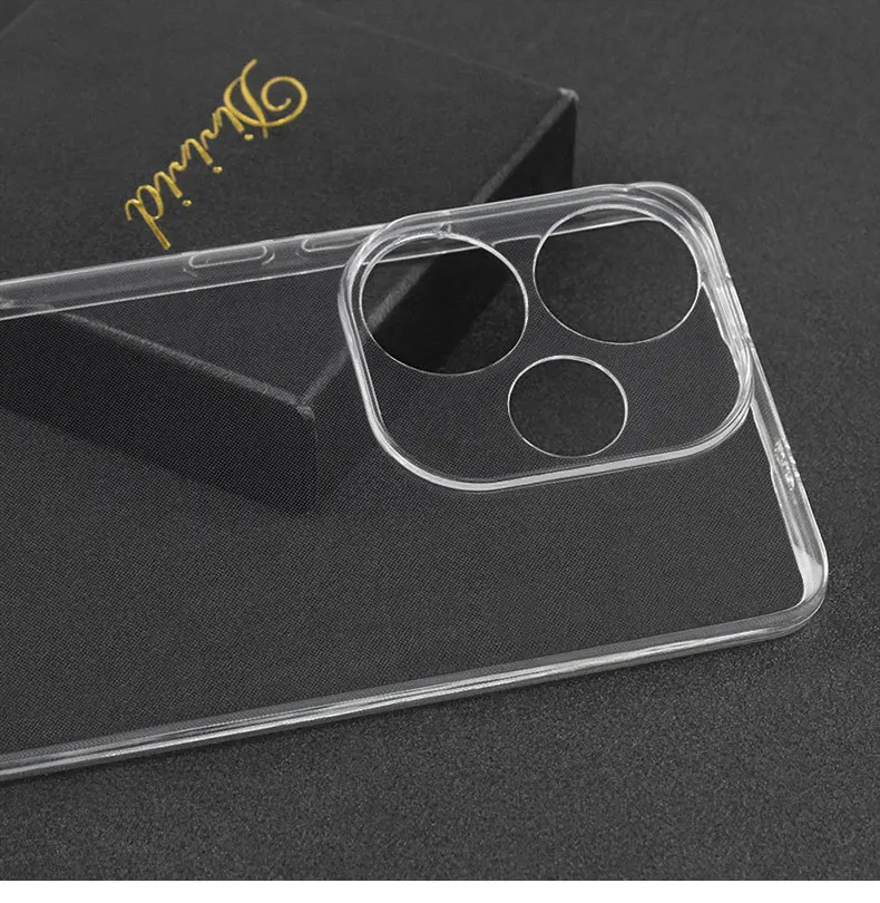 Funda trasera para teléfono Xiaomi POCO F6 F6Pro Pro, ultrafina, transparente, suave, TPU, protección de cámara - imagen 5