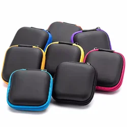 Estuche Auriculares EVA Antigolpes con Cremallera y Soporte Cable